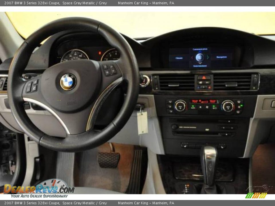 2007 BMW 3 Series 328xi Coupe Space Gray Metallic / Grey Photo #7