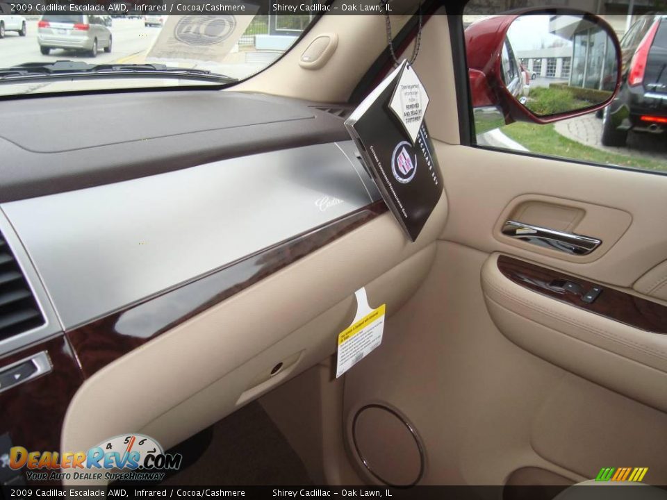 2009 Cadillac Escalade AWD Infrared / Cocoa/Cashmere Photo #20