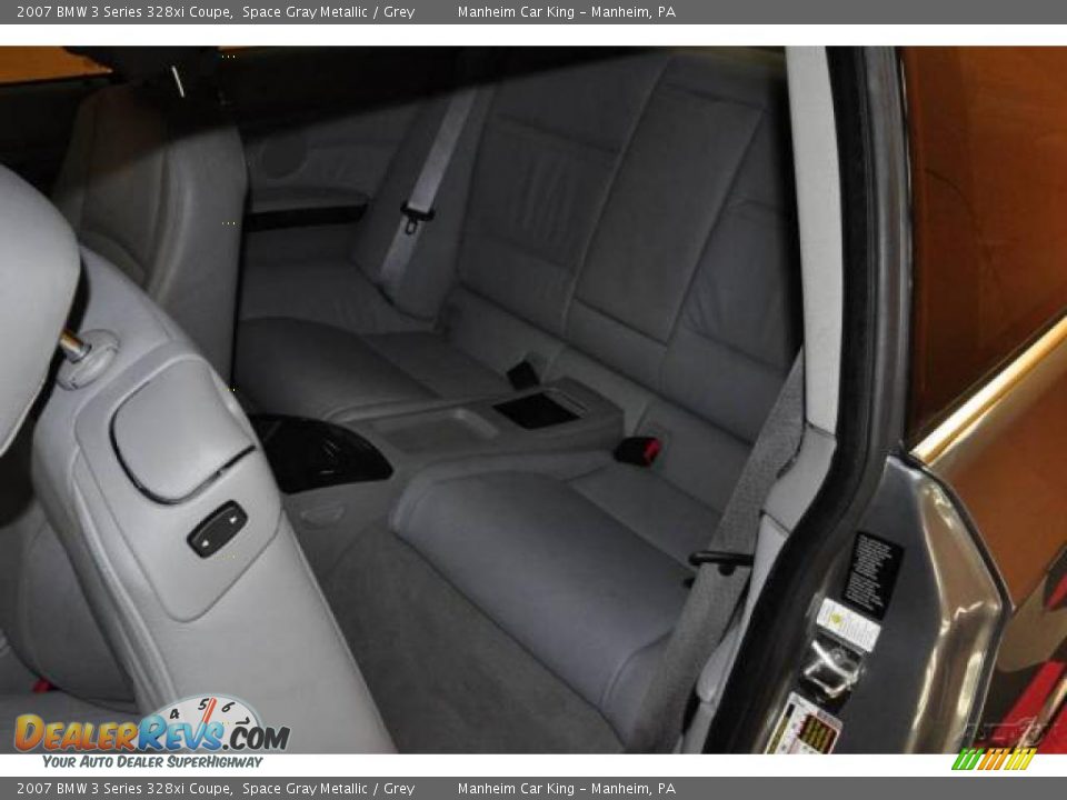 2007 BMW 3 Series 328xi Coupe Space Gray Metallic / Grey Photo #16