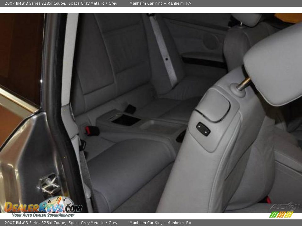 2007 BMW 3 Series 328xi Coupe Space Gray Metallic / Grey Photo #18