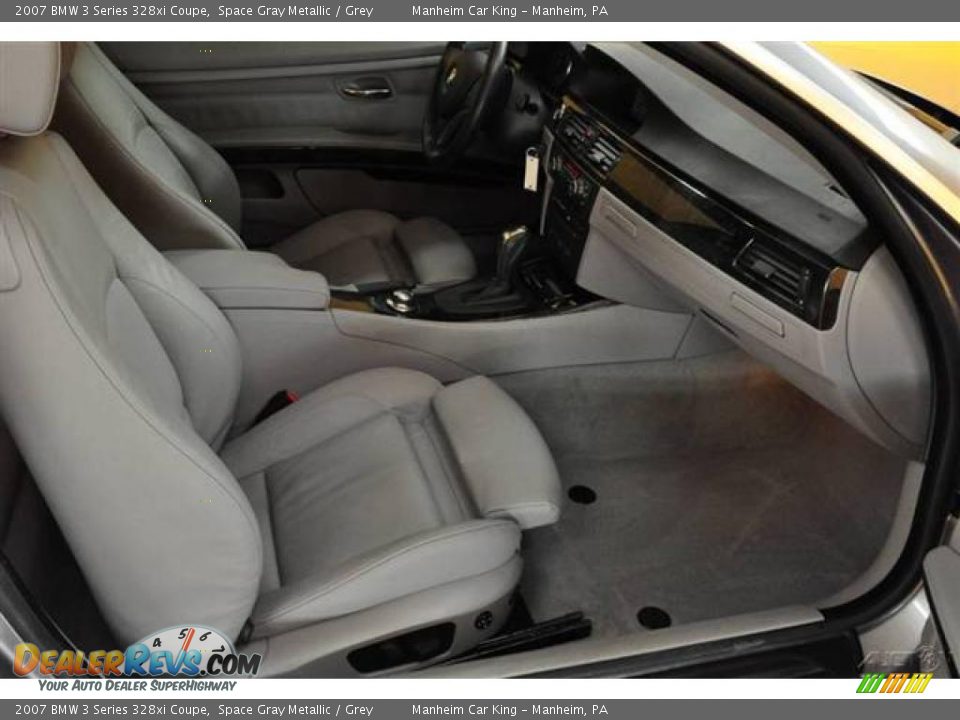 2007 BMW 3 Series 328xi Coupe Space Gray Metallic / Grey Photo #19