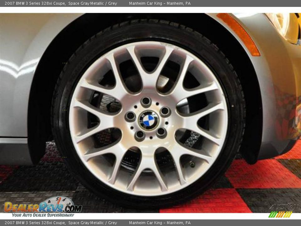 2007 BMW 3 Series 328xi Coupe Space Gray Metallic / Grey Photo #20