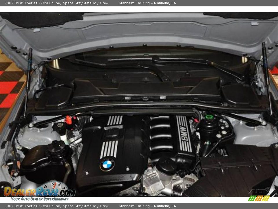 2007 BMW 3 Series 328xi Coupe Space Gray Metallic / Grey Photo #21