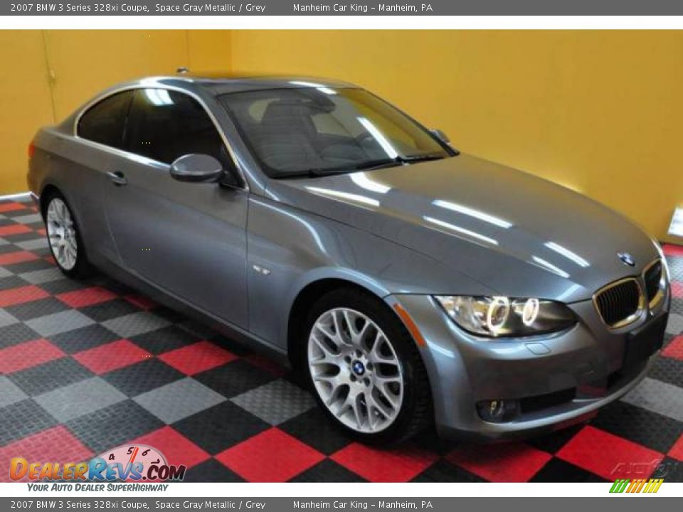 2007 BMW 3 Series 328xi Coupe Space Gray Metallic / Grey Photo #22