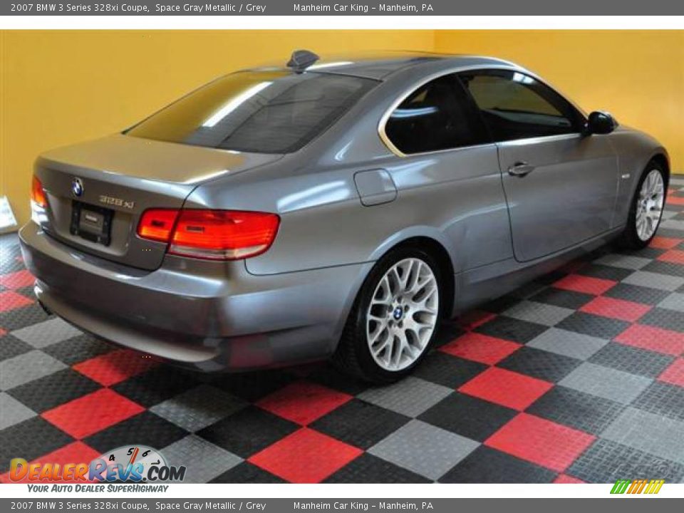 2007 BMW 3 Series 328xi Coupe Space Gray Metallic / Grey Photo #25