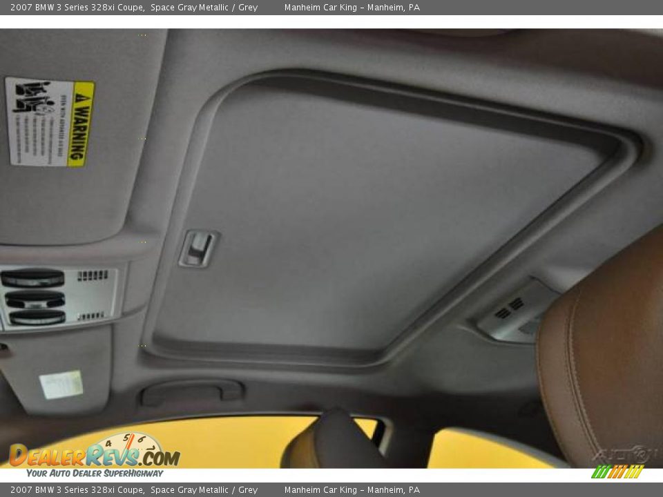 2007 BMW 3 Series 328xi Coupe Space Gray Metallic / Grey Photo #28