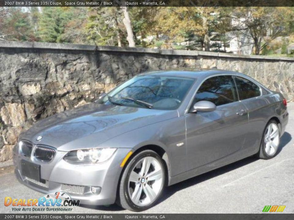 2007 BMW 3 Series 335i Coupe Space Gray Metallic / Black Photo #1