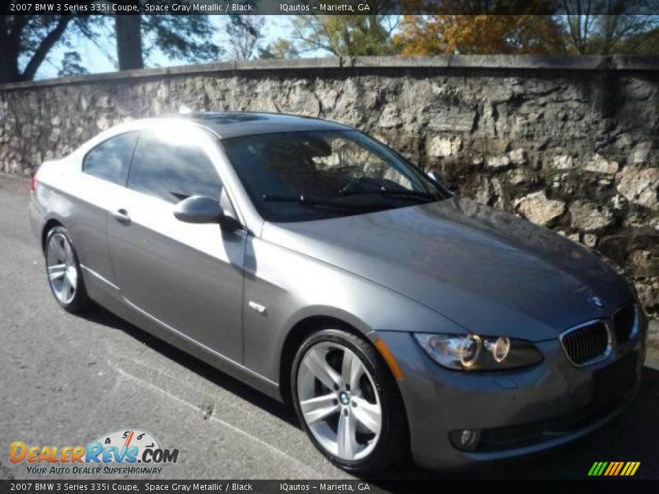 2007 BMW 3 Series 335i Coupe Space Gray Metallic / Black Photo #2