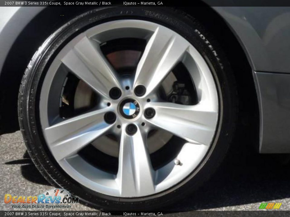 2007 BMW 3 Series 335i Coupe Space Gray Metallic / Black Photo #7