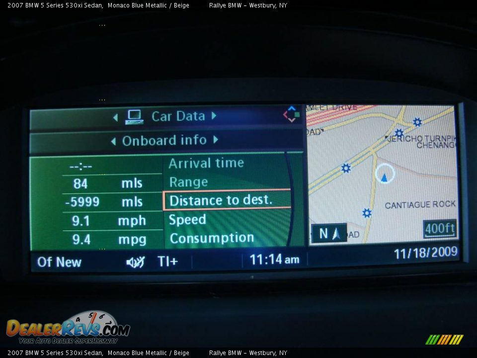 2007 BMW 5 Series 530xi Sedan Monaco Blue Metallic / Beige Photo #13