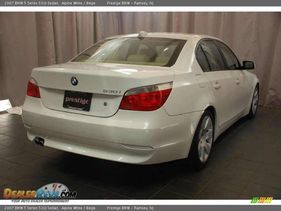 2007 BMW 5 Series 530i Sedan Alpine White / Beige Photo #2