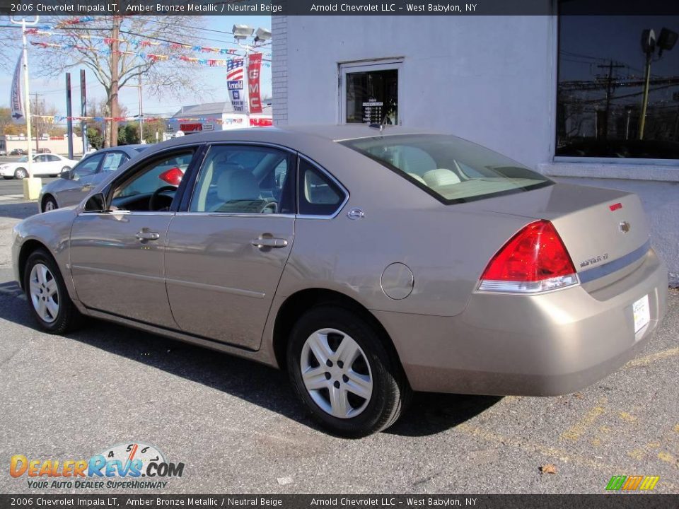 2006 Chevrolet Impala LT Amber Bronze Metallic / Neutral Beige Photo #4