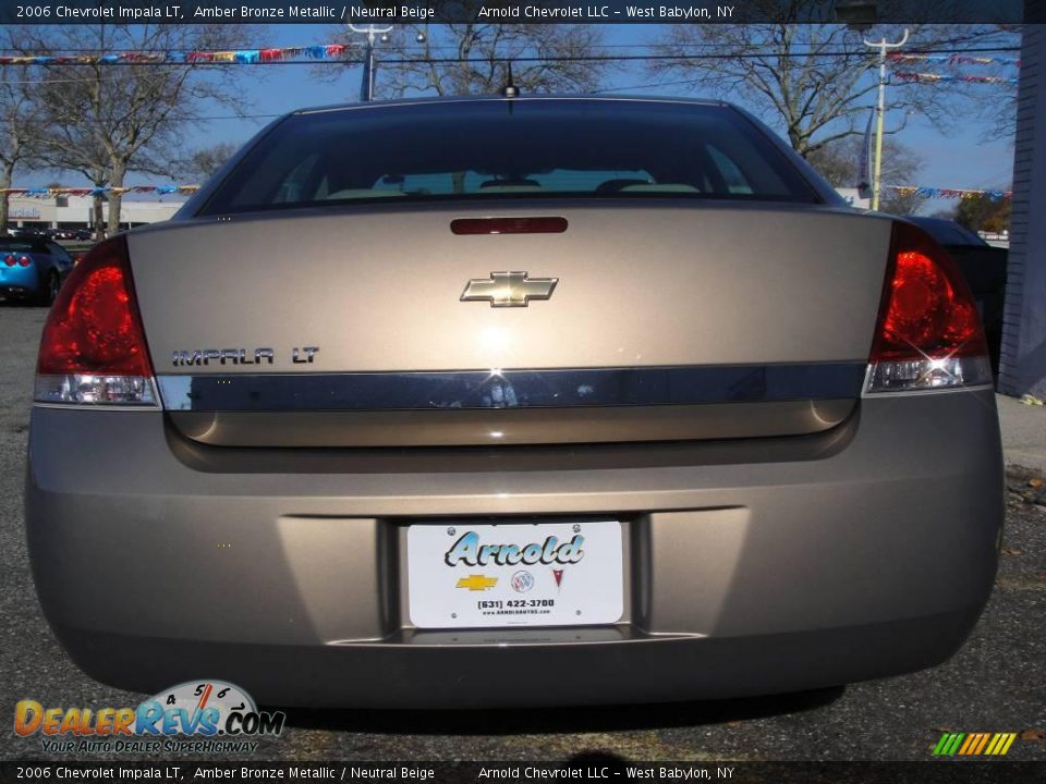 2006 Chevrolet Impala LT Amber Bronze Metallic / Neutral Beige Photo #5