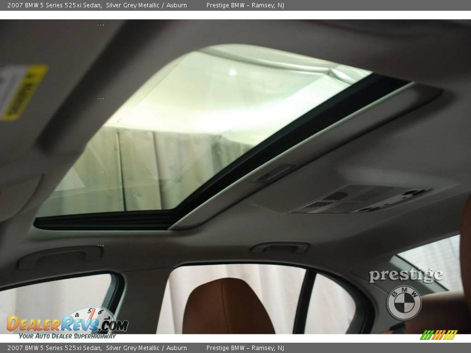 2007 BMW 5 Series 525xi Sedan Silver Grey Metallic / Auburn Photo #6