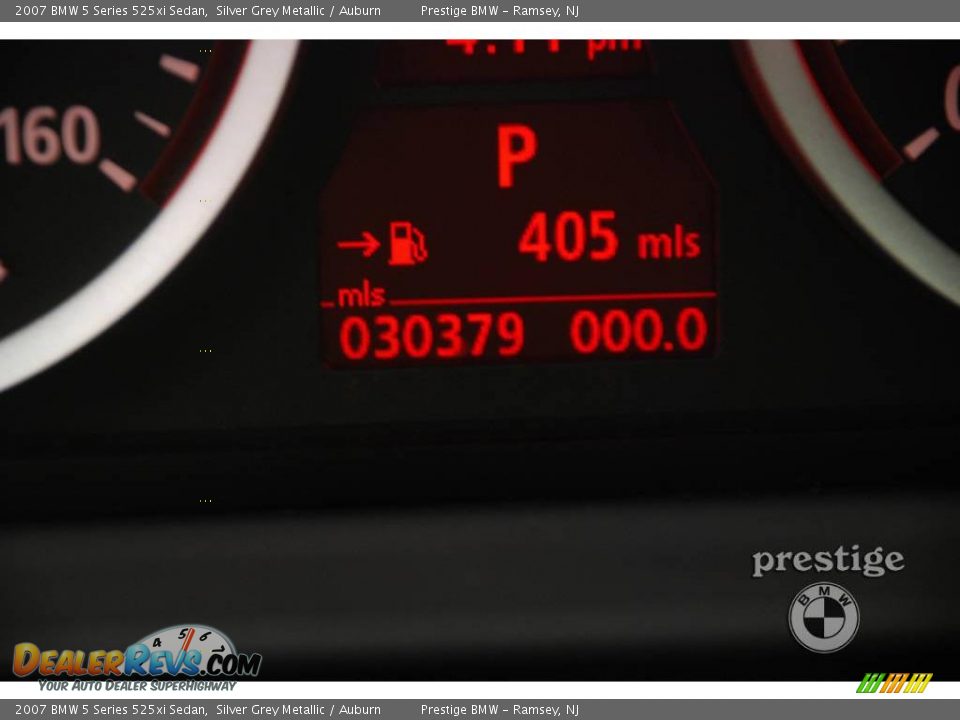 2007 BMW 5 Series 525xi Sedan Silver Grey Metallic / Auburn Photo #9