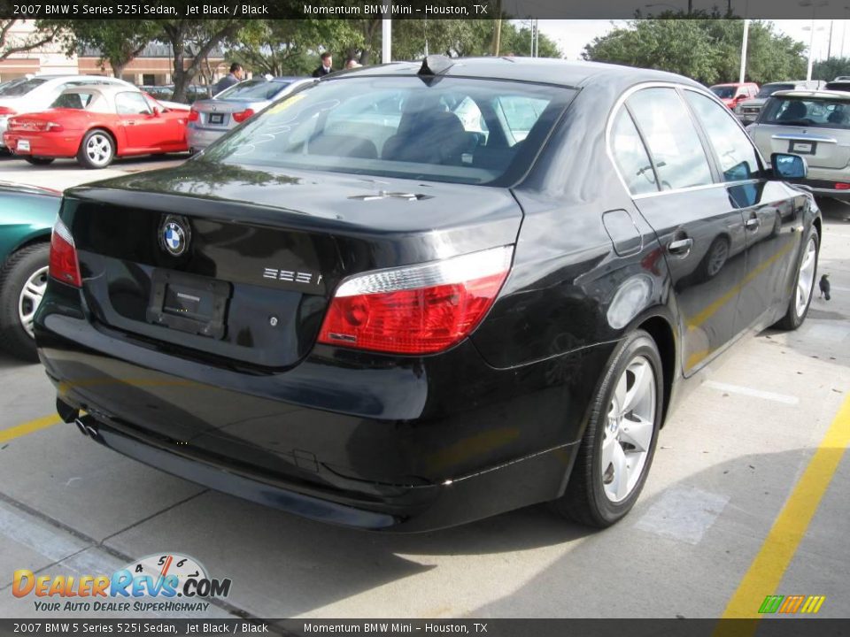 2007 BMW 5 Series 525i Sedan Jet Black / Black Photo #3