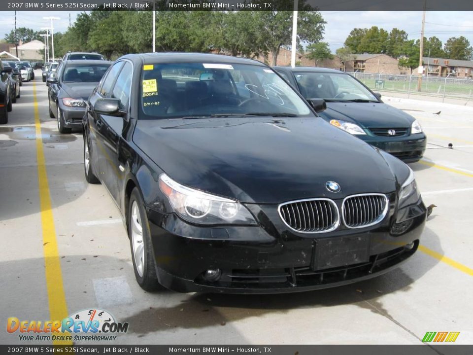 2007 BMW 5 Series 525i Sedan Jet Black / Black Photo #4