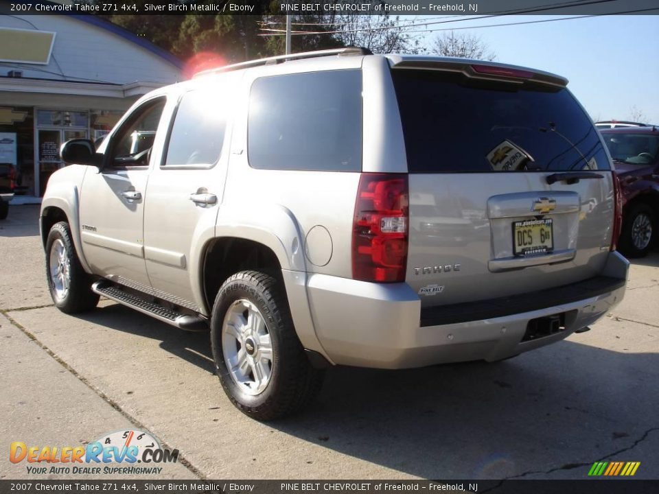 2007 Chevrolet Tahoe Z71 4x4 Silver Birch Metallic / Ebony Photo #5