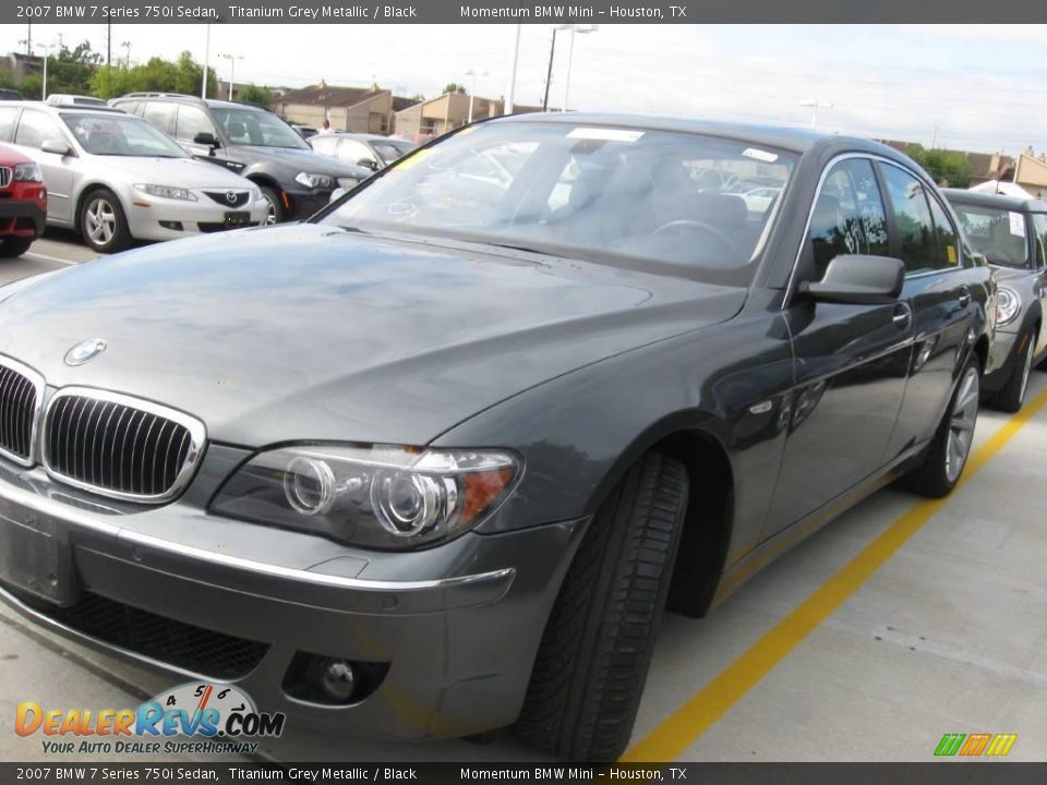 2007 BMW 7 Series 750i Sedan Titanium Grey Metallic / Black Photo #1