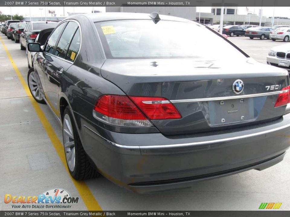 2007 BMW 7 Series 750i Sedan Titanium Grey Metallic / Black Photo #2