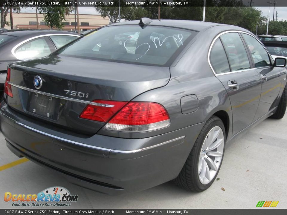 2007 BMW 7 Series 750i Sedan Titanium Grey Metallic / Black Photo #3