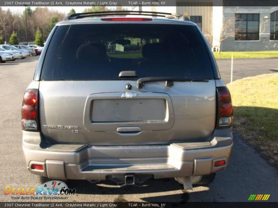 2007 Chevrolet TrailBlazer LS 4x4 Graystone Metallic / Light Gray Photo #5