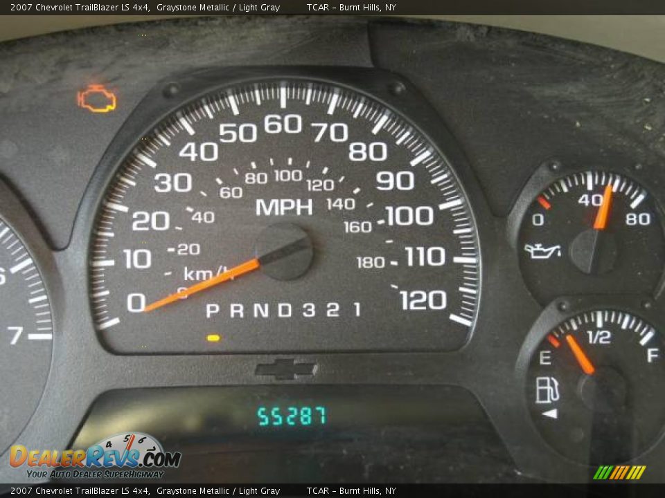 2007 Chevrolet TrailBlazer LS 4x4 Graystone Metallic / Light Gray Photo #13