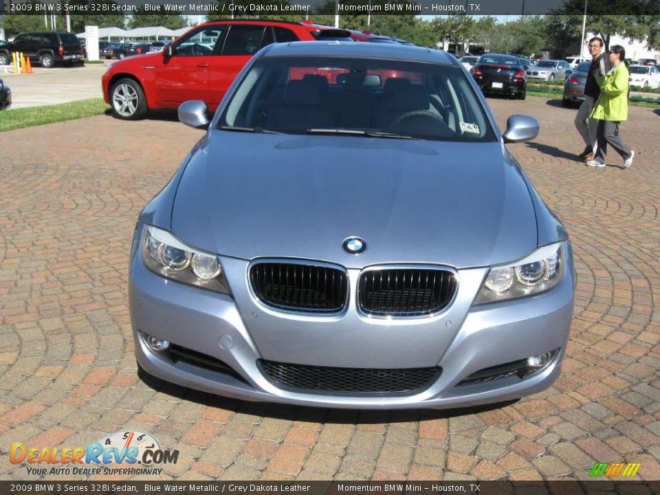 2009 BMW 3 Series 328i Sedan Blue Water Metallic / Grey Dakota Leather Photo #2
