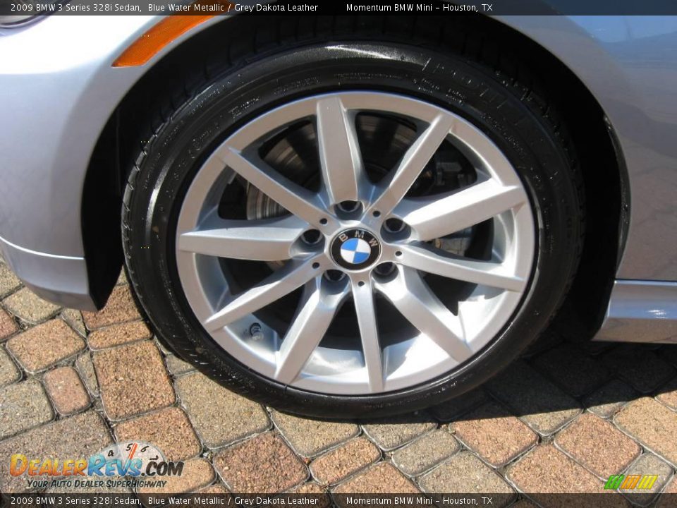 2009 BMW 3 Series 328i Sedan Blue Water Metallic / Grey Dakota Leather Photo #4