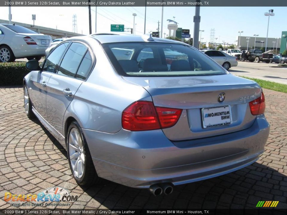 2009 BMW 3 Series 328i Sedan Blue Water Metallic / Grey Dakota Leather Photo #5