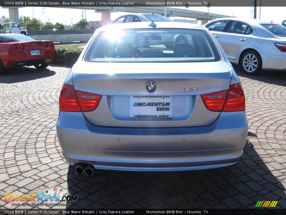 2009 BMW 3 Series 328i Sedan Blue Water Metallic / Grey Dakota Leather Photo #6