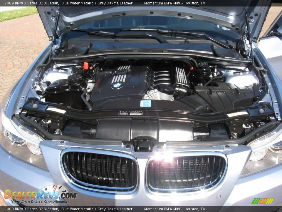 2009 BMW 3 Series 328i Sedan Blue Water Metallic / Grey Dakota Leather Photo #19