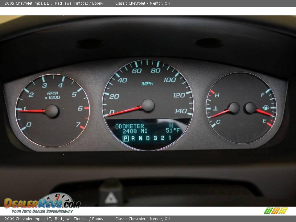 2009 Chevrolet Impala LT Red Jewel Tintcoat / Ebony Photo #11