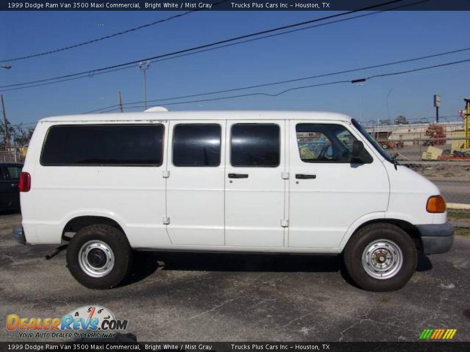 1999 Dodge Ram Van 3500 Maxi Commercial Bright White / Mist Gray Photo #4