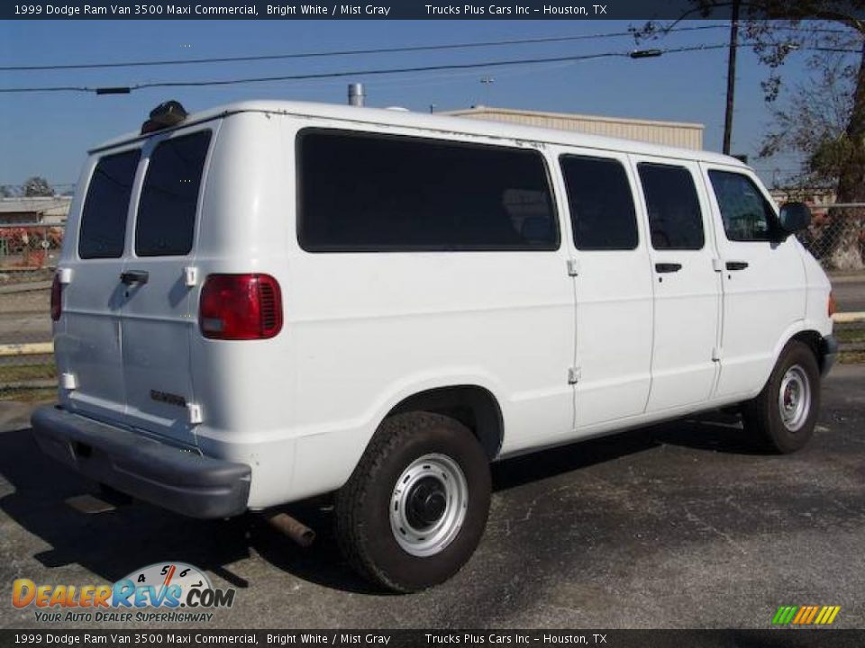 1999 Dodge Ram Van 3500 Maxi Commercial Bright White / Mist Gray Photo #5