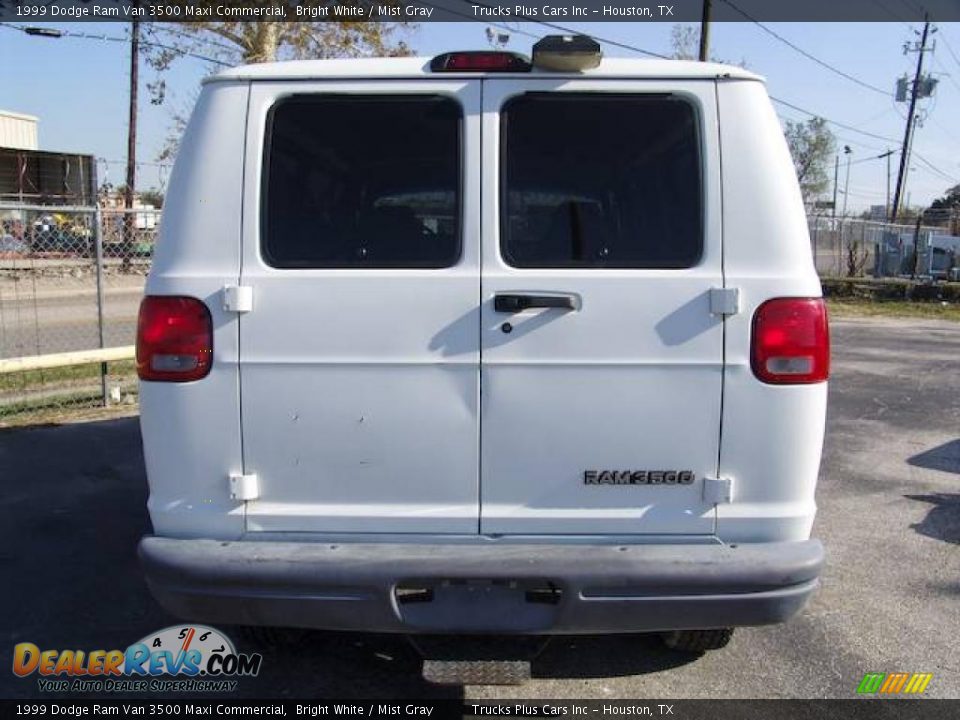 1999 Dodge Ram Van 3500 Maxi Commercial Bright White / Mist Gray Photo #6