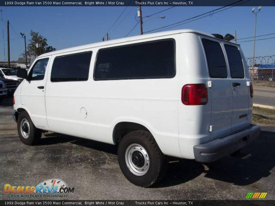 1999 Dodge Ram Van 3500 Maxi Commercial Bright White / Mist Gray Photo #7