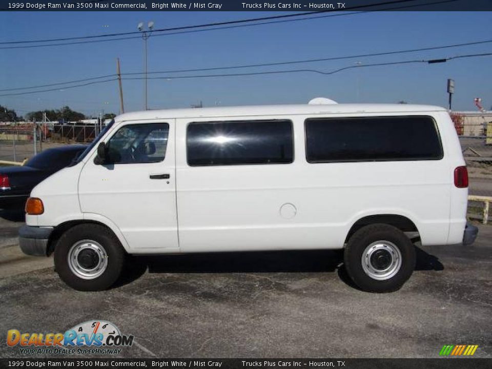 1999 Dodge Ram Van 3500 Maxi Commercial Bright White / Mist Gray Photo #8