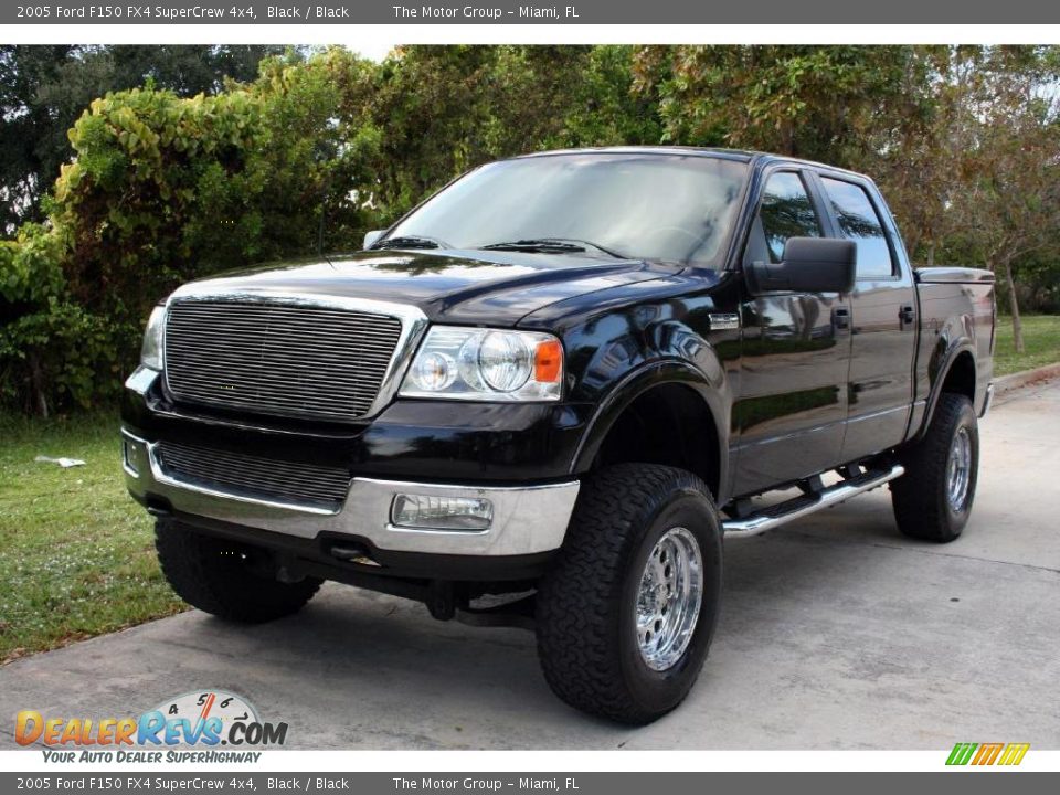 2005 Ford F150 FX4 SuperCrew 4x4 Black / Black Photo #1