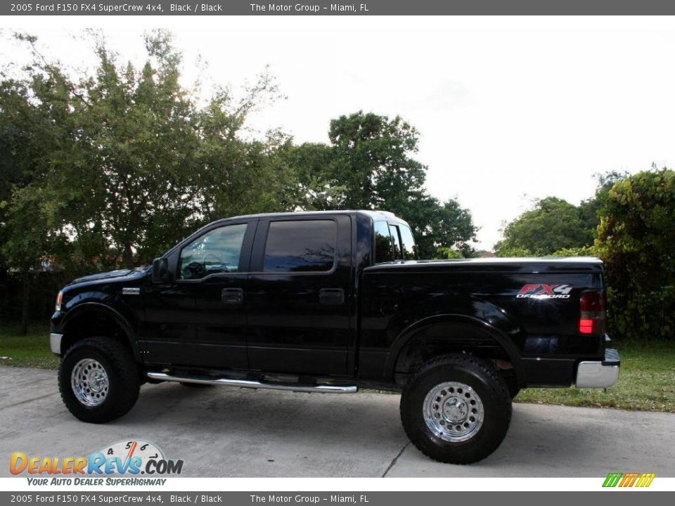 2005 Ford F150 FX4 SuperCrew 4x4 Black / Black Photo #5