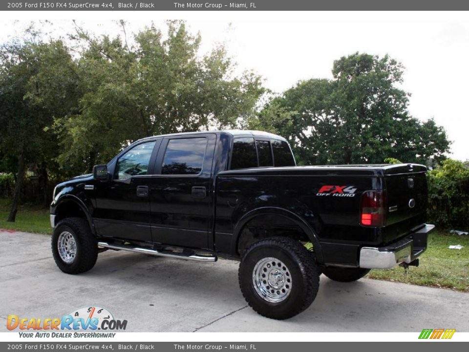 2005 Ford F150 FX4 SuperCrew 4x4 Black / Black Photo #6