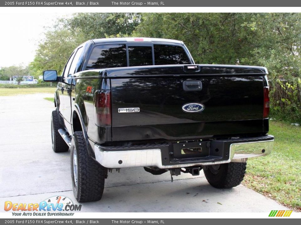 2005 Ford F150 FX4 SuperCrew 4x4 Black / Black Photo #9