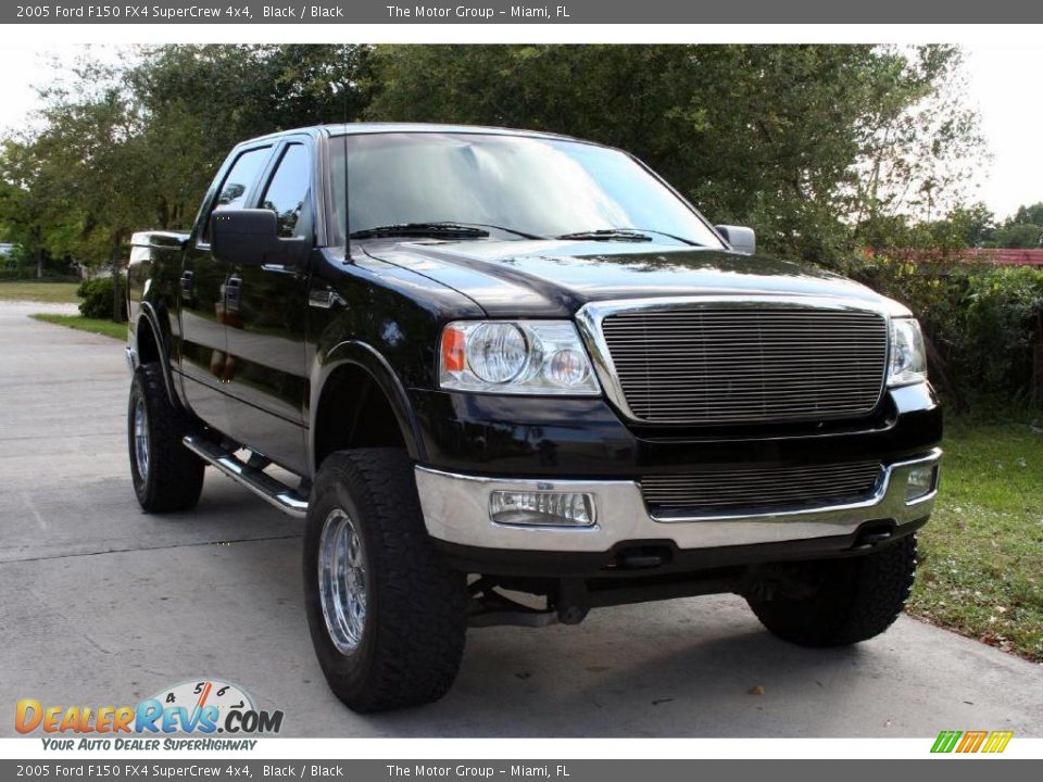 2005 Ford F150 FX4 SuperCrew 4x4 Black / Black Photo #19