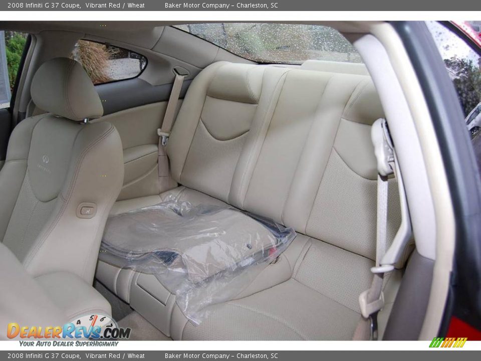 2008 Infiniti G 37 Coupe Vibrant Red / Wheat Photo #6