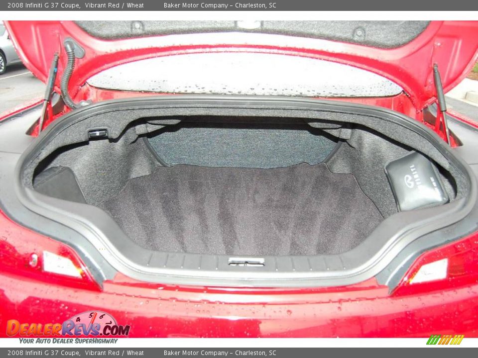 2008 Infiniti G 37 Coupe Vibrant Red / Wheat Photo #7
