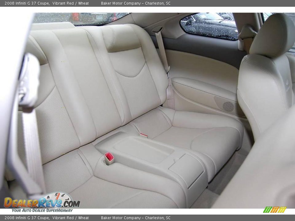 2008 Infiniti G 37 Coupe Vibrant Red / Wheat Photo #8