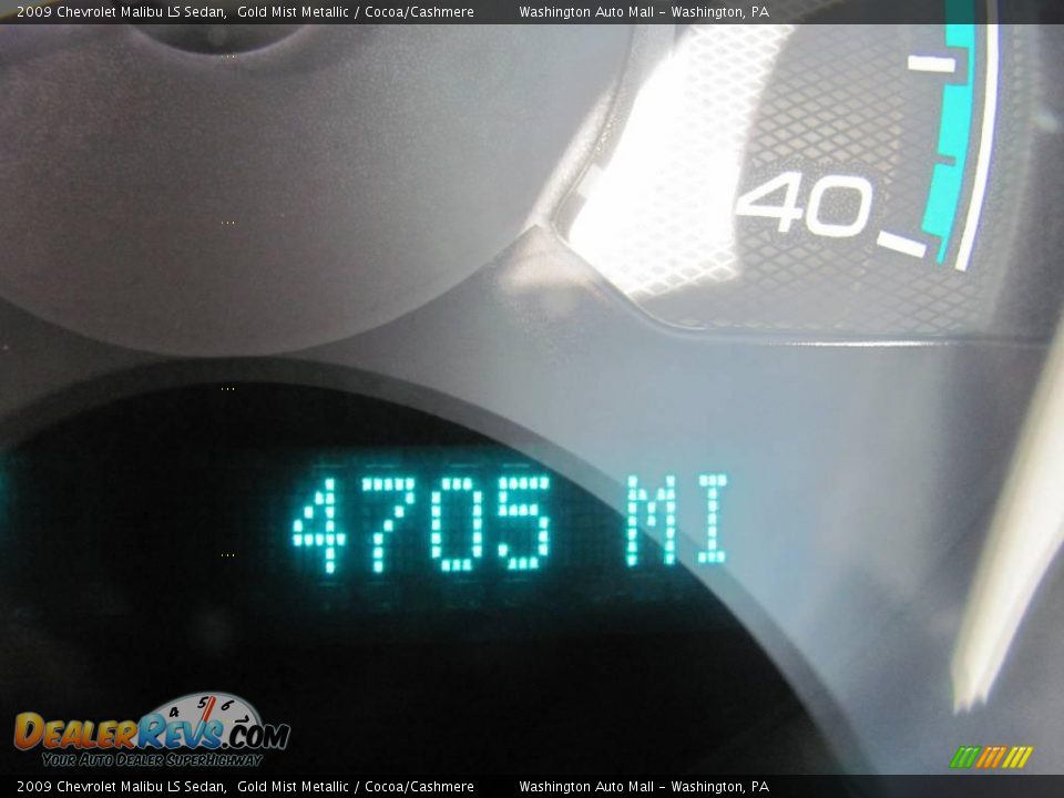 2009 Chevrolet Malibu LS Sedan Gold Mist Metallic / Cocoa/Cashmere Photo #20