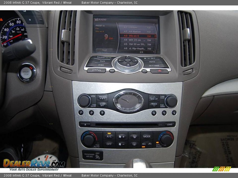 2008 Infiniti G 37 Coupe Vibrant Red / Wheat Photo #20