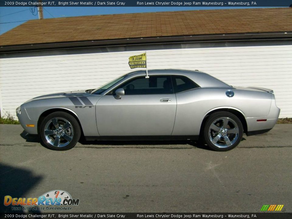 2009 Dodge Challenger R/T Bright Silver Metallic / Dark Slate Gray Photo #2