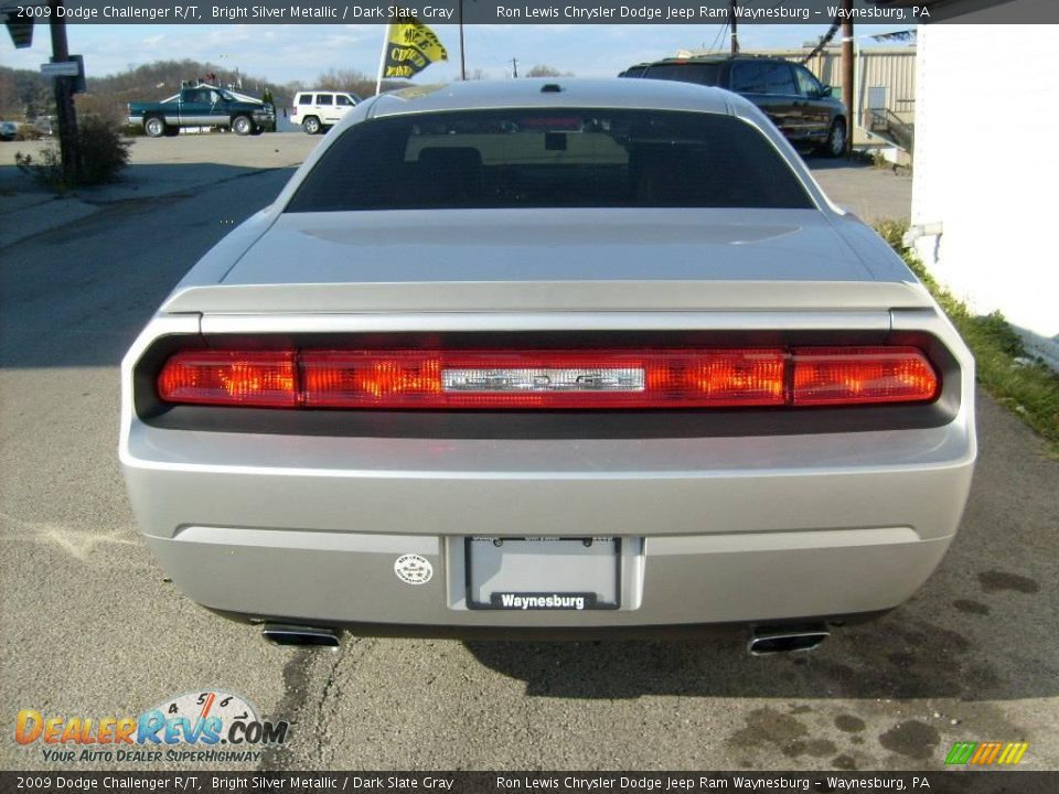 2009 Dodge Challenger R/T Bright Silver Metallic / Dark Slate Gray Photo #4